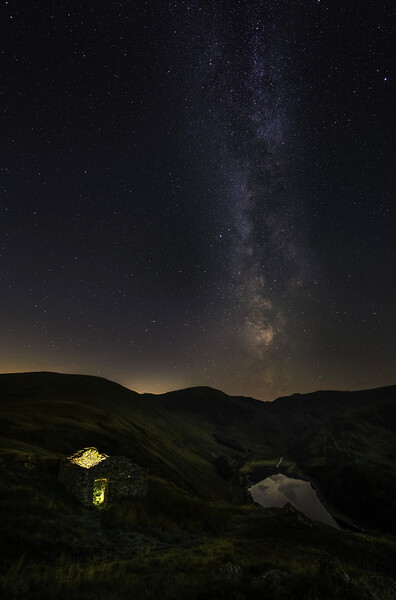 Milky Way over Haweswater  Picture Board by Jonny Gios