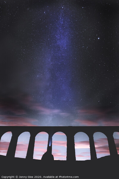 Ribblehead viaduct Milky Way  Picture Board by Jonny Gios
