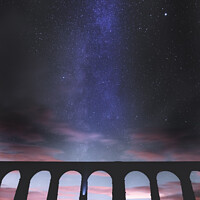 Buy canvas prints of Ribblehead viaduct Milky Way  by Jonny Gios