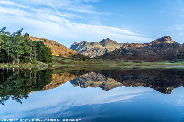 Blea Tarn with the Langdale Pikes Picture Board by Jonny Gios