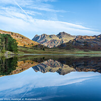 Buy canvas prints of Blea Tarn with the Langdale Pikes by Jonny Gios