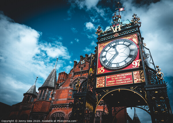 East Gate Clock Chester Picture Board by Jonny Gios