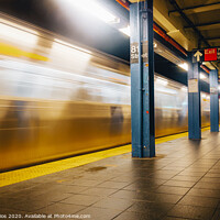 Buy canvas prints of Passing Metro Train on 81st Street by Jonny Gios