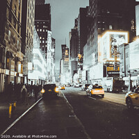 Buy canvas prints of Broadway on yellow by Jonny Gios
