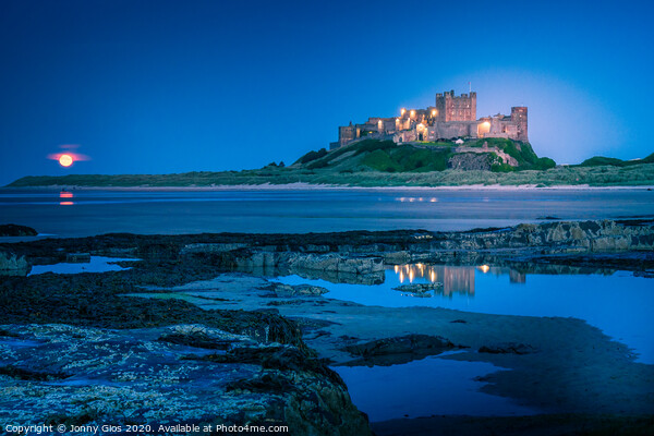 Sunset Rest next to Bamburgh Castle  Picture Board by Jonny Gios