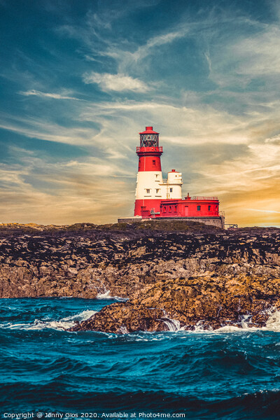 Farne Island Lighthouse  Picture Board by Jonny Gios