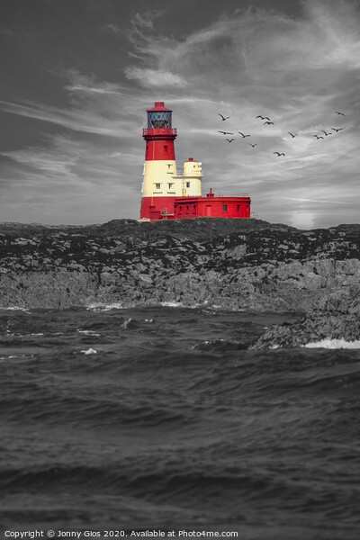 The Lighthouse on Farne Island  Picture Board by Jonny Gios