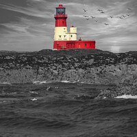 Buy canvas prints of The Lighthouse on Farne Island  by Jonny Gios