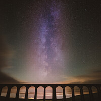 Buy canvas prints of Ribblehead Viaduct at Night  by Jonny Gios