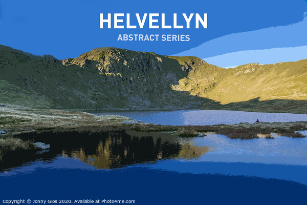 Helvellyn Abstract from Red Tarn Picture Board by Jonny Gios