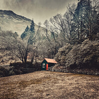 Buy canvas prints of Red and Green Hut by Jonny Gios