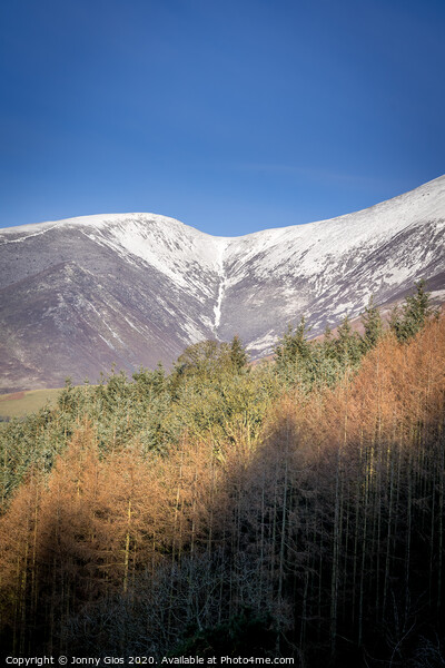 Snow on Skiddaw  Picture Board by Jonny Gios