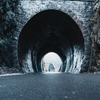 Buy canvas prints of Tunnel on the Keswick to Threlkeld pathway  by Jonny Gios