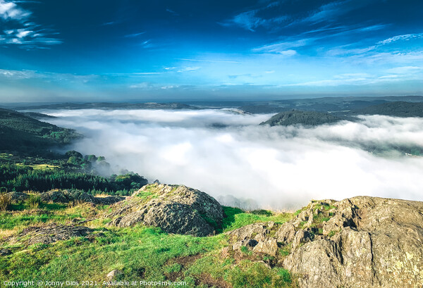 Cloud Inversion over Lake Windermere Picture Board by Jonny Gios