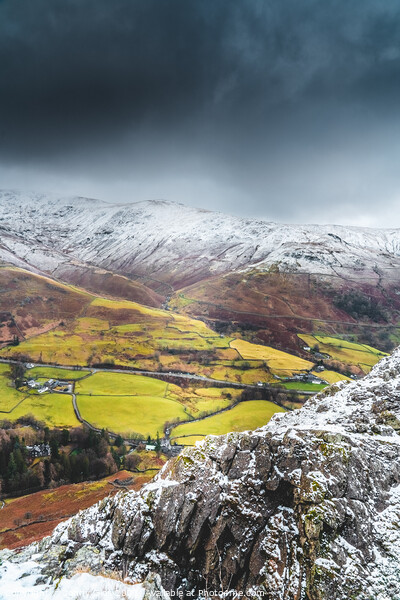 Helm Crag looking onto Grasmere Picture Board by Jonny Gios