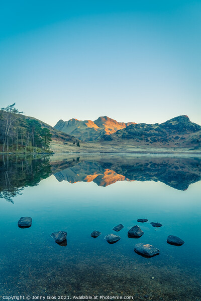 First light at Blea Tarn Picture Board by Jonny Gios