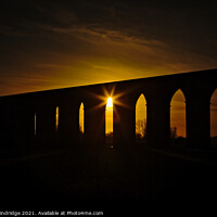 Buy canvas prints of Viaduct Sunset by Leigh Windridge