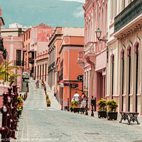 Buy canvas prints of Santa Cruz Tenerife - Pink streets by Craig Leoni