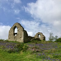 Buy canvas prints of The chapel on the hill, Margam by Gaynor Ball