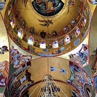 Buy canvas prints of Agios Gerasimos Cathedral, Kefalonia  by Gaynor Ball