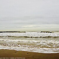 Buy canvas prints of Waves at Sker Beach, South Wales  by Gaynor Ball