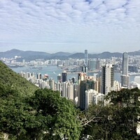 Buy canvas prints of Skyscrapers of Hong Kong. by Gaynor Ball