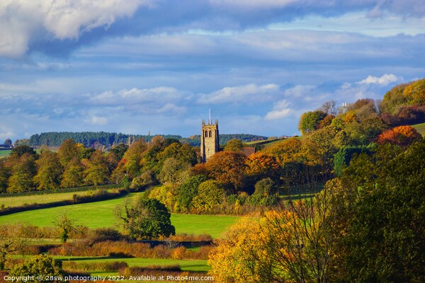 Greasley surrounded by Autumn. Picture Board by 28sw photography