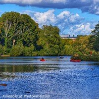 Buy canvas prints of Autumn Boating - (Panorama.) by 28sw photography