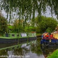 Buy canvas prints of Willow Framed are the Boats. by 28sw photography