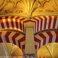 Buy canvas prints of Arches and Pillars in Mezquita Cordoba Spain.  by PhotOvation-Akshay Thaker