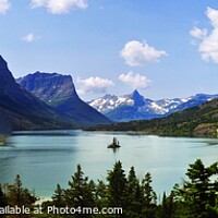 Buy canvas prints of Glacier National Park view of St. Mary Lake by PhotOvation-Akshay Thaker