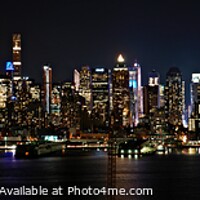 Buy canvas prints of Poster perfect New York city panoramic skyline  by PhotOvation-Akshay Thaker