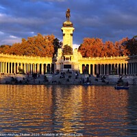 Buy canvas prints of A monument in Europe surrounded by a body of pond  by PhotOvation-Akshay Thaker