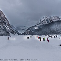 Buy canvas prints of Canadian and Tourists are enjoying winter time. by PhotOvation-Akshay Thaker