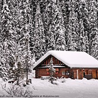 Buy canvas prints of A beautiful winter landscape in Canadian rocky mountain. by PhotOvation-Akshay Thaker