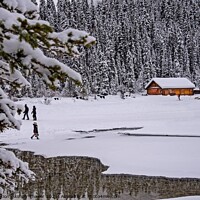 Buy canvas prints of Canadian and Tourists are enjoying winter time  by PhotOvation-Akshay Thaker