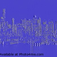 Buy canvas prints of Creative 3D Digital illustration of New York city  by PhotOvation-Akshay Thaker