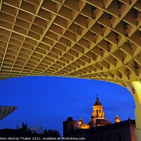 Buy canvas prints of A view through Artistic Metropol, unique Architecture in Seville, Spain by PhotOvation-Akshay Thaker