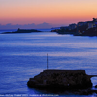 Buy canvas prints of A sunset sky over a body of Mediterranean sea water in Mallorca by PhotOvation-Akshay Thaker