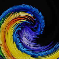 Buy canvas prints of A wave of colorful feather or petals.  by PhotOvation-Akshay Thaker