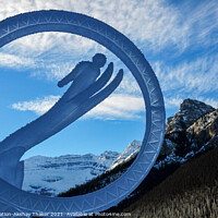 Buy canvas prints of An Ice sculpture representing world sports winter athletic event by PhotOvation-Akshay Thaker