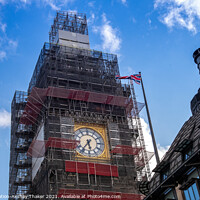 Buy canvas prints of  London's Iconic landmark Big Ben tower restoration by PhotOvation-Akshay Thaker