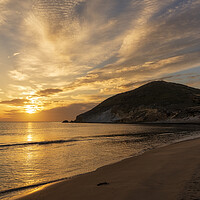 Buy canvas prints of Sunrise on the Genoveses beach in Almeria by Vicen Photo