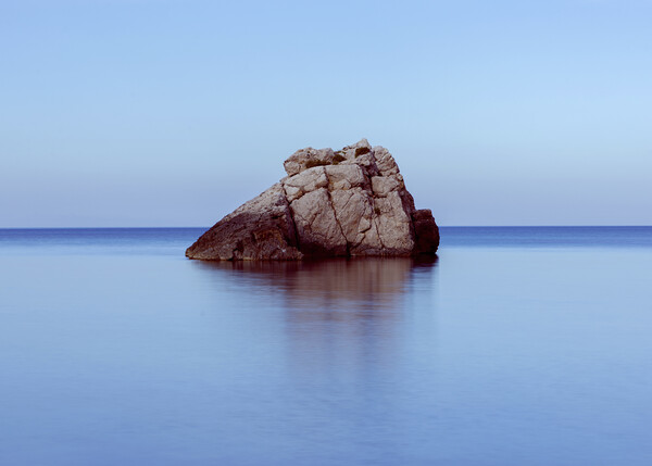 A lonely island in a calm sea in Ibiza Picture Board by Vicen Photo