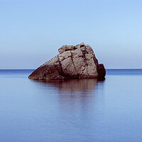 Buy canvas prints of A lonely island in a calm sea in Ibiza by Vicen Photo