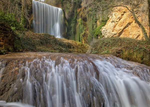 Double waterfall in the natural park of the stone monastery Picture Board by Vicen Photo