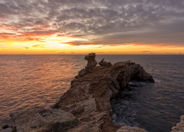 Dramatic sunrise at Cape Martinet in Ibiza Picture Board by Vicen Photo