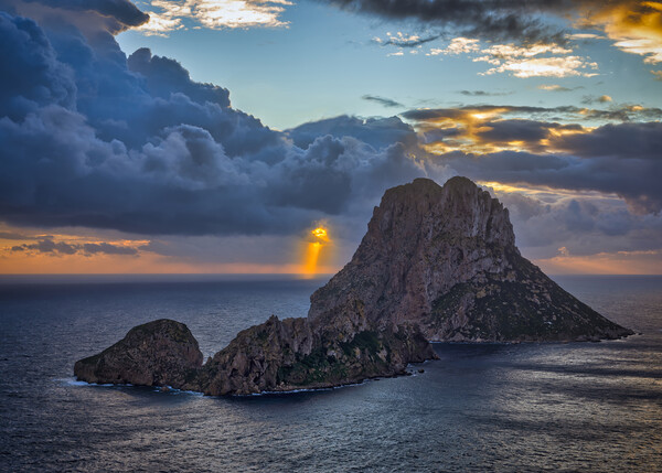 Sunset from the viewpoint of Es Vedrá in Ibiza Picture Board by Vicen Photo