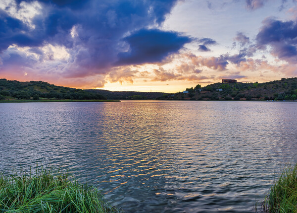 Calm sunset in the Lagunas de Ruidera Picture Board by Vicen Photo