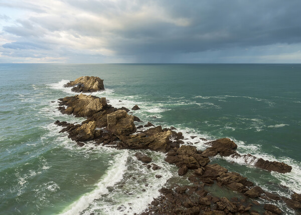 Seascape from a viewpoint of Zarautz Picture Board by Vicen Photo